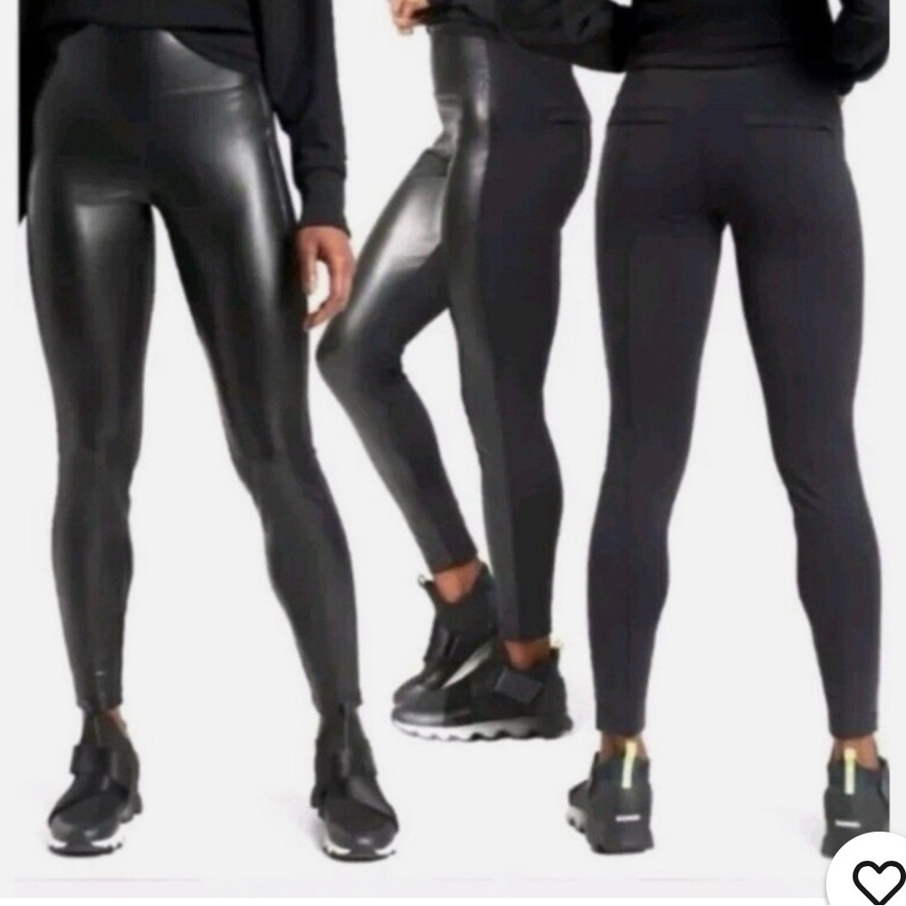 Athleta Shiny Black Leggings